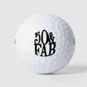 Cool Elegant Fun 50 & FAB Verjaardag Golfballen