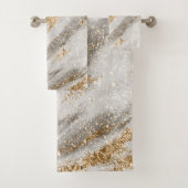 Cool Elegant Gold Glitter Touch Bad Handdoek (Insitu)