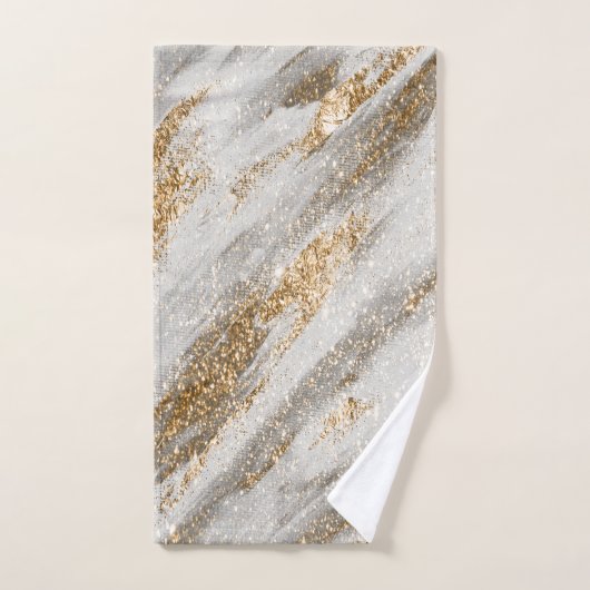 Cool Elegant Gold Glitter Touch Bad Handdoek (Handdoek)