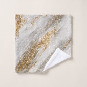 Cool Elegant Gold Glitter Touch Bad Handdoek (Wasdoekje)