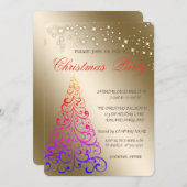 Cool Elegant kerstboom in kerst Kaart (Voorkant / Achterkant)