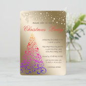 Cool Elegant kerstboom in kerst Kaart (Staand voorkant)