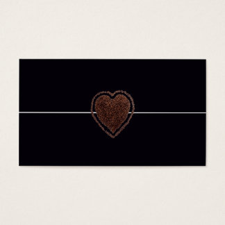 Cool Elegant Koffie Hart Modern / Huis-van-Grosch Visitekaartjes