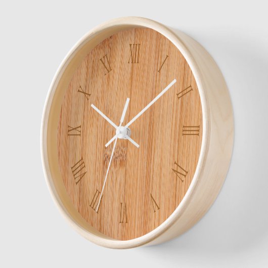 Cool elegant lichtbruin bamboe roman getallen (Hoek)