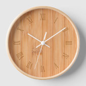 Cool elegant lichtbruin bamboe roman getallen (Voorkant)