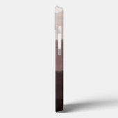 Cool Elegant Monogrammed Initialen Walnoot Bruin Case-Mate iPhone Case (Achterkant / Links)