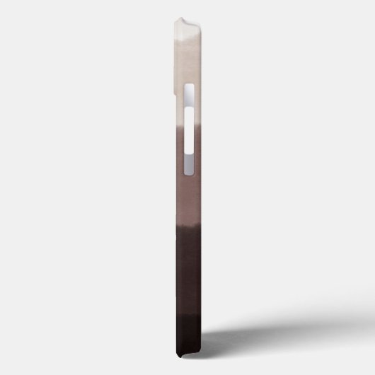 Cool Elegant Monogrammed Initialen Walnoot Bruin Case-Mate iPhone Case (Achterkant / Links)