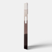 Cool Elegant Monogrammed Initialen Walnoot Bruin Case-Mate iPhone Case (Achterkant / Rechts)