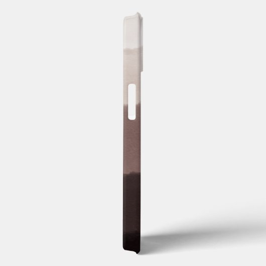 Cool Elegant Monogrammed Initialen Walnoot Bruin Case-Mate iPhone Case (Achterkant / Rechts)