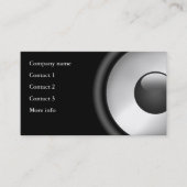 Cool Elegant Music Speaker-ontwerp Visitekaartje (Voorkant)