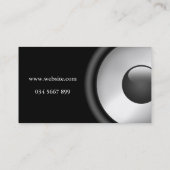Cool Elegant Music Speaker-ontwerp Visitekaartje (Achterkant)