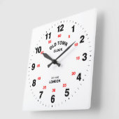 Cool & Elegant Old Town London Vierkante Klok (Hoek)