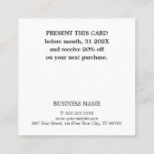 Cool Elegant Roze Rode Cirkel Salon Kortingskaartje (Achterkant)