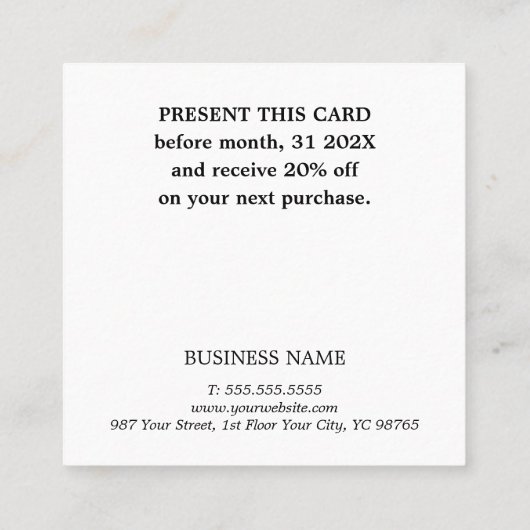 Cool Elegant Roze Rode Cirkel Salon Kortingskaartje (Achterkant)