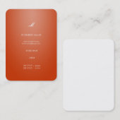 Cool Elegant Sinaasappel Visitekaartje (Voorkant / Achterkant)
