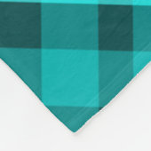 Cool Elegant Turquoise Plaid Kleine Fleece Deken (Hoek)