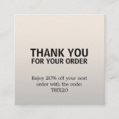 Cool Elegant Vet Zilver Bedankt Card Coupon (Voorkant)
