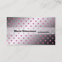 Cool, elegante glanzende roze en grijze polka stip