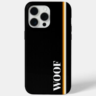 Cool Elegante Hommendragers Proudenvlag Woof iPhone 15 Pro Max Hoesje