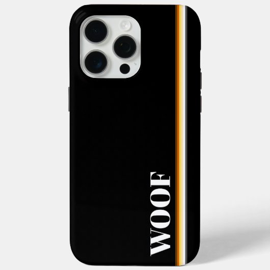 Cool Elegante Hommendragers Proudenvlag Woof Case-Mate iPhone Case (Achterkant)