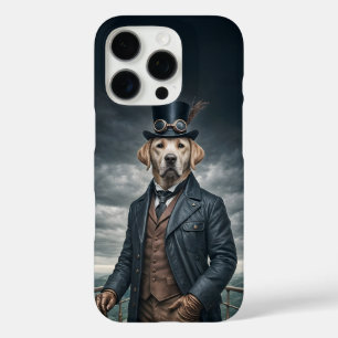 Cool Elegante Victoriaans Steampunk Labrador Dog A iPhone 16 Pro Hoesje