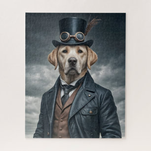 Cool Elegante Victoriaans Steampunk Labrador Dog A Legpuzzel