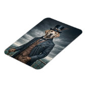 Cool Elegante Victoriaans Steampunk Labrador Dog A Magneet (Linkerzijde)