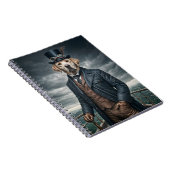 Cool Elegante Victoriaans Steampunk Labrador Dog A Notitieboek (Rechterzijde)