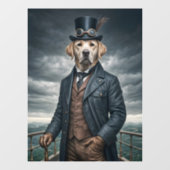 Cool Elegante Victoriaans Steampunk Labrador Dog A Raamsticker (Vel)