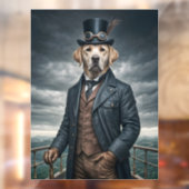 Cool Elegante Victoriaans Steampunk Labrador Dog A Raamsticker (Vel 2)