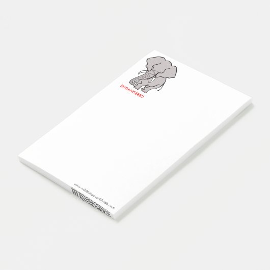 Cool ELEPHANT-Conservation - Wildlife krijger - Post-it® Notes (Schuin)