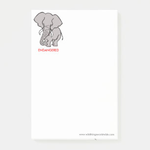 Cool ELEPHANT-Conservation - Wildlife krijger - Post-it® Notes