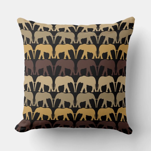 Cool Elephants Pattern Kussen (Voorkant)