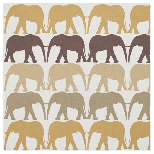 Cool Elephants Pattern Stof (Swatch)