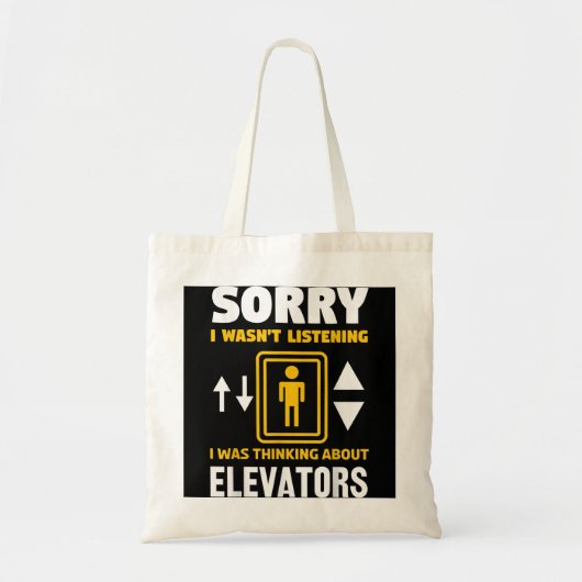 Cool Elevator Art Mannen Vrouweninspecteur Mechani Tote Bag (Voorkant)