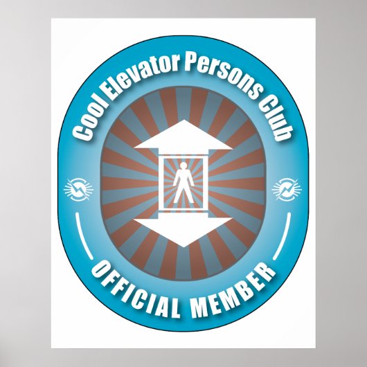 Cool Elevator Persons Club Poster (Voorkant)