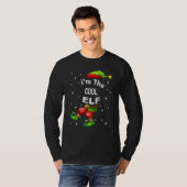 Cool Elf Matching Family Group Kerstmis Pajama T-shirt (Voorkant volledig)