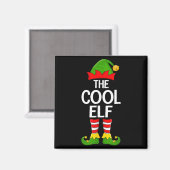 Cool Elf Xmas Matching Family Elf Squad Christmas  Magneet (Voorkant / Achterkant)