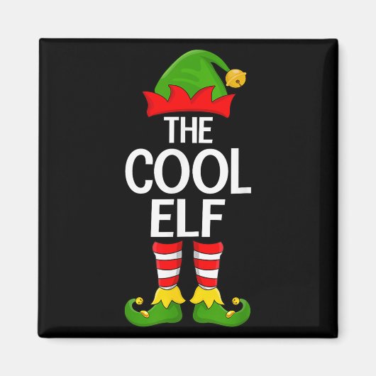 Cool Elf Xmas Matching Family Elf Squad Christmas  Magneet (Voorkant)