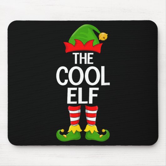 Cool Elf Xmas Matching Family Elf Squad Christmas Muismat (Voorkant)