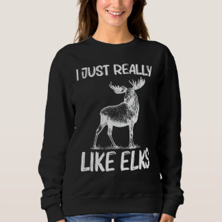 Cool Elk For Men Women Elk Deer Hunter Hunting Trui