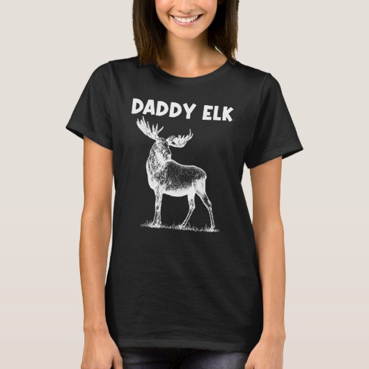 Cool Elk voor mannen Elk der der Hunter Hunter Hun T-shirt (Voorkant)