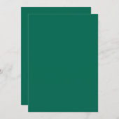 Cool Emerald Green 5 "x 7" Blank Sample Wedding Kaart (Voorkant / Achterkant)