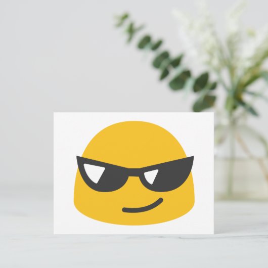 Cool Emoji Briefkaart (Staand voorkant)