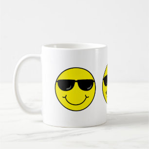 Cool Emoji Face met zonnebril Koffiemok