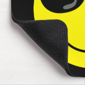 Cool Emoji Face - zonnebril op zwart Muismat (Hoek)