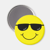 Cool Emoji Gezicht met Zonnebril Magneet (Voorkant / Achterkant)
