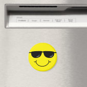Cool Emoji Gezicht met Zonnebril Magneet (Insitu (Vaatwasser))