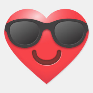 Cool Emoji Heart Hart Sticker