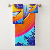 Cool 😎 Emoji Splash Fun Bad Handdoek (Insitu)